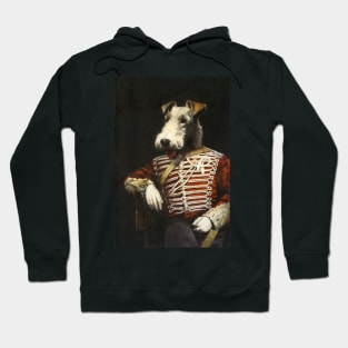 Victorian Fox Terrier In Uniform Hoodie